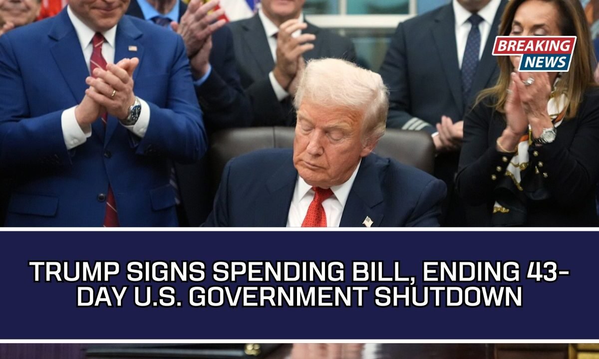 Trump Signs Spending Bill, Ending 43-Day U.S. Government Shutdown