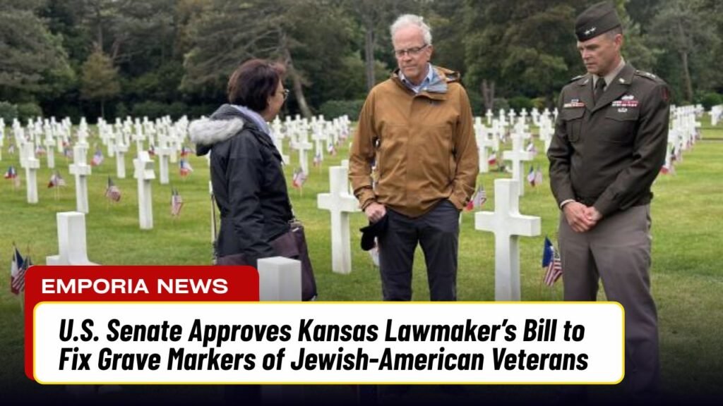 U.S. Senate Approves Kansas Lawmaker’s Bill to Fix Grave Markers of Jewish-American Veterans