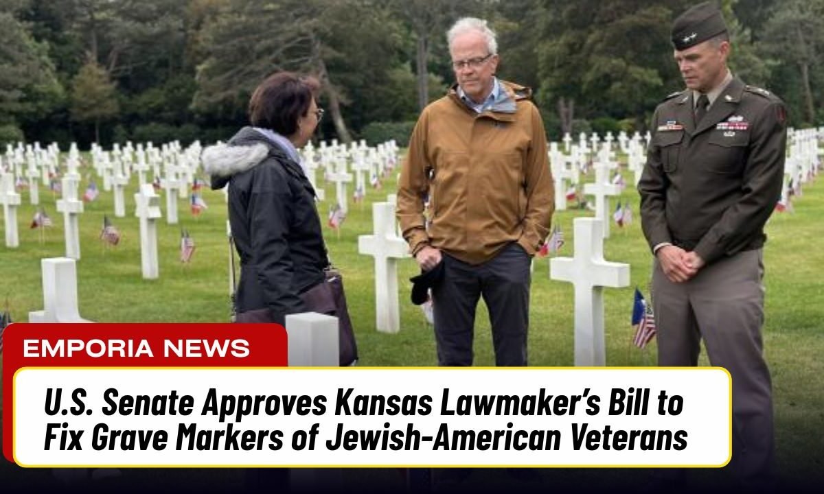 U.S. Senate Approves Kansas Lawmaker’s Bill to Fix Grave Markers of Jewish-American Veterans
