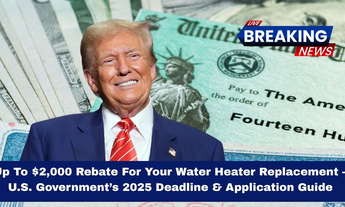 Up To $2,000 Rebate For Your Water Heater Replacement – U.S. Government’s 2025 Deadline & Application Guide