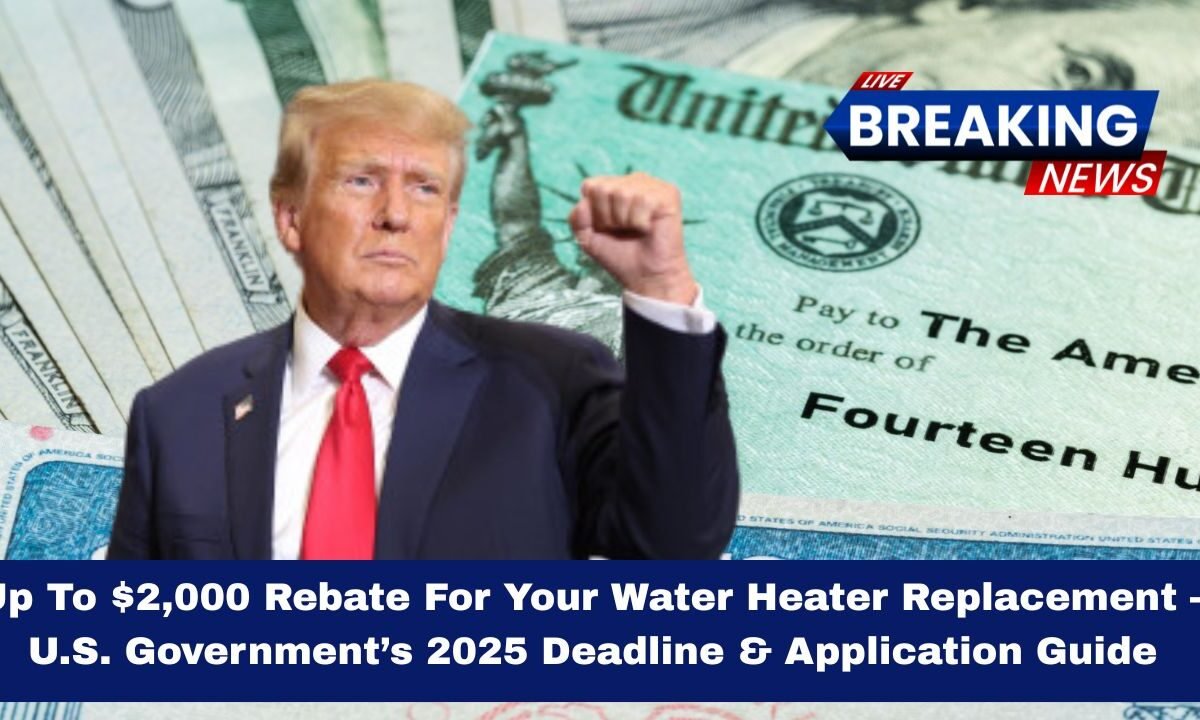 Up To $2,000 Rebate For Your Water Heater Replacement – U.S. Government’s 2025 Deadline & Application Guide