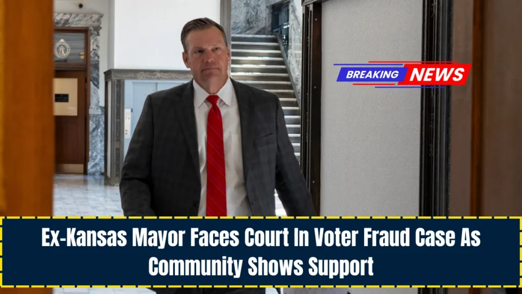 Ex-Kansas Mayor Faces Court In Voter Fraud Case As Community Shows Support