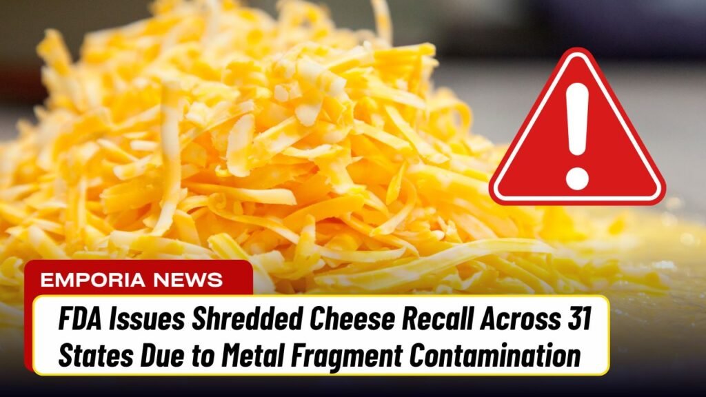 FDA Issues Shredded Cheese Recall Across 31 States Due to Metal Fragment Contamination
