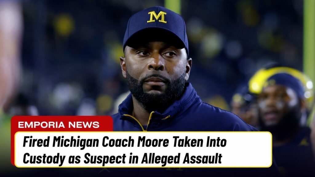 Fired Michigan Coach Moore Taken Into Custody as Suspect in Alleged Assault