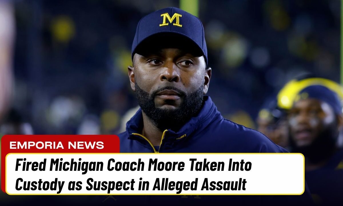 Fired Michigan Coach Moore Taken Into Custody as Suspect in Alleged Assault