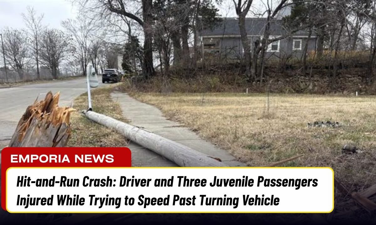 Hit-and-Run Crash: Driver and Three Juvenile Passengers Injured While Trying to Speed Past Turning Vehicle