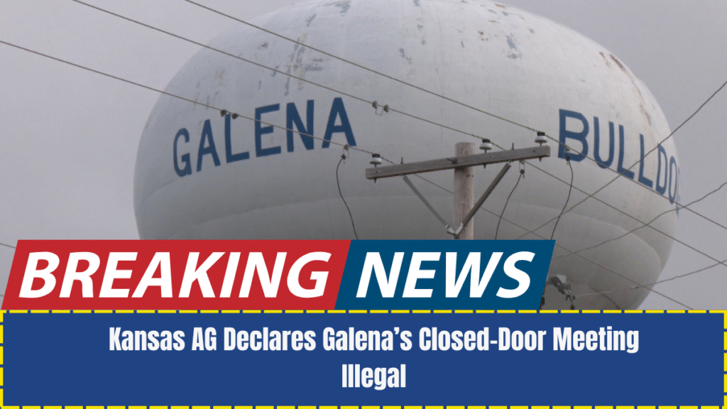 Kansas AG Declares Galena’s Closed-Door Meeting Illegal