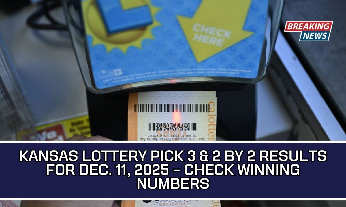 Kansas Lottery Pick 3 & 2 By 2 Results For Dec. 11, 2025 – Check Winning Numbers