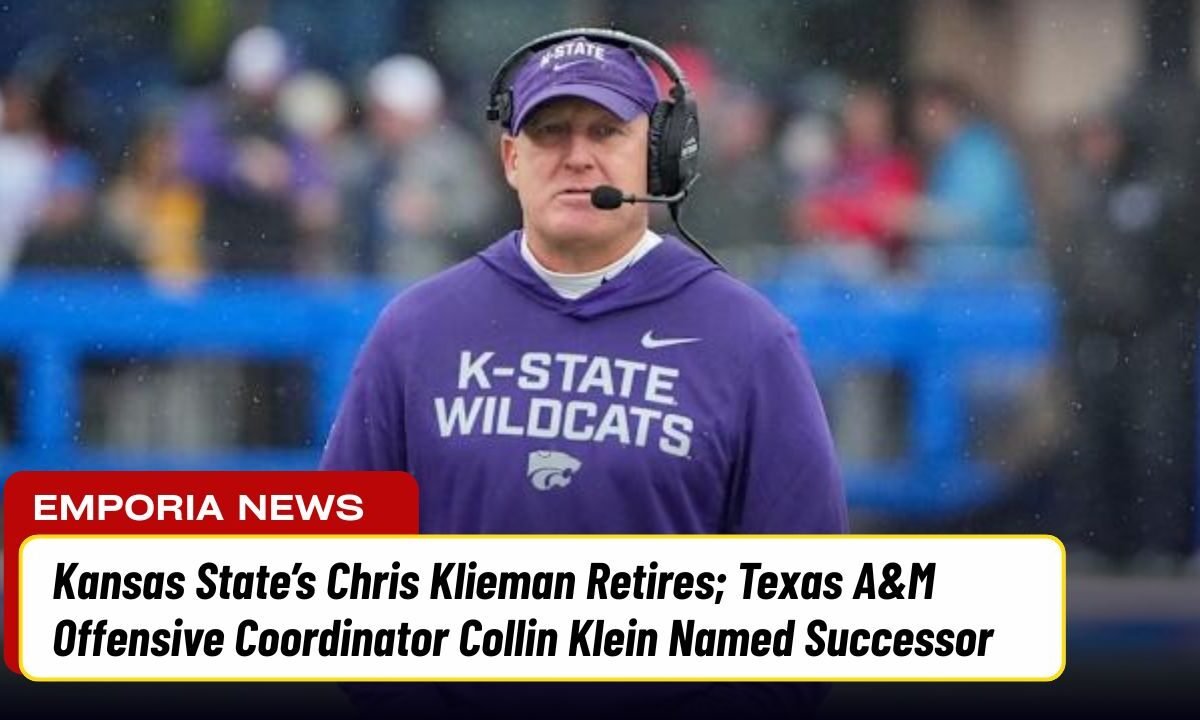 Kansas State’s Chris Klieman Retires; Texas A&M Offensive Coordinator Collin Klein Named Successor