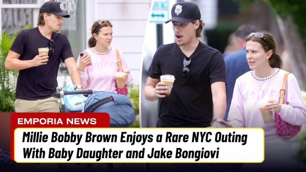 Millie Bobby Brown Enjoys a Rare NYC Outing With Baby Daughter and Jake Bongiovi