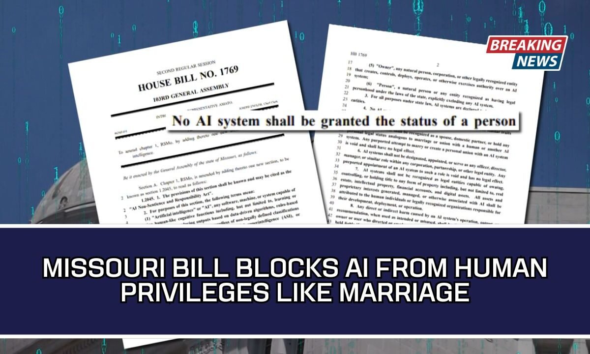 Missouri Bill Blocks AI From Human Privileges Like Marriage