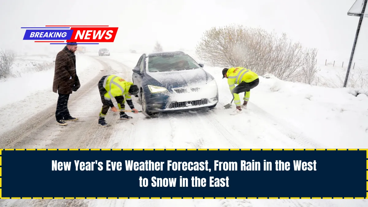 New Year's Eve Weather Forecast, From Rain in the West to Snow in the East
