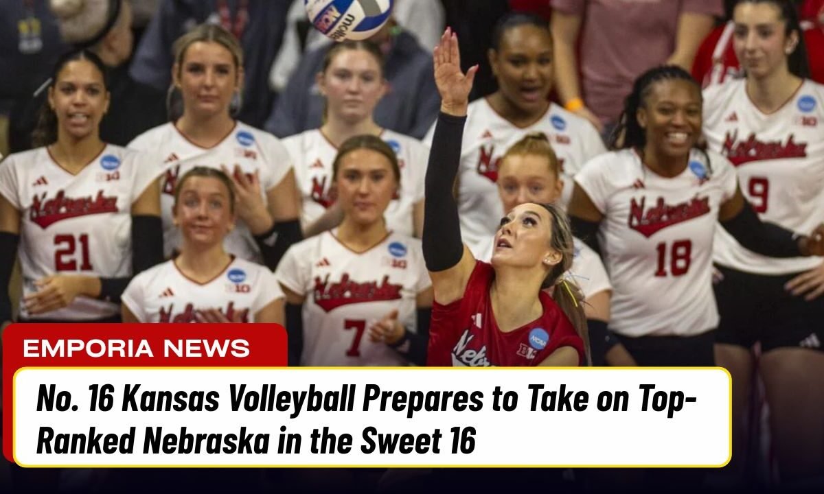 No. 16 Kansas Volleyball Prepares to Take on Top-Ranked Nebraska in the Sweet 16