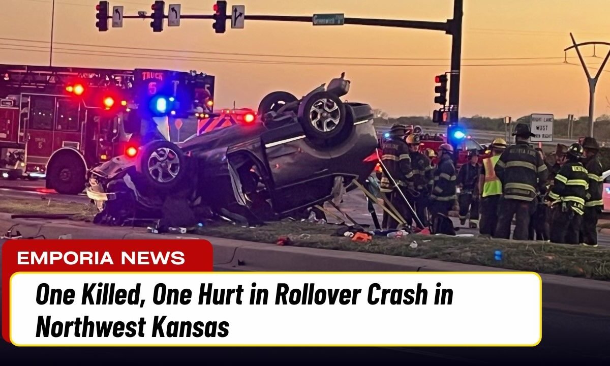 One Killed, One Hurt in Rollover Crash in Northwest Kansas
