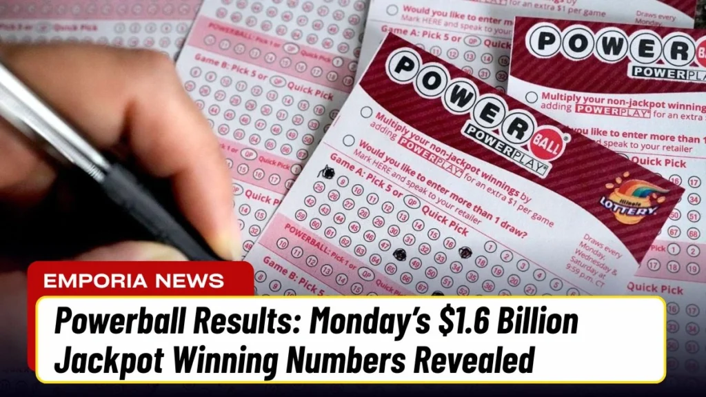 Powerball Results: Monday’s $1.6 Billion Jackpot Winning Numbers Revealed