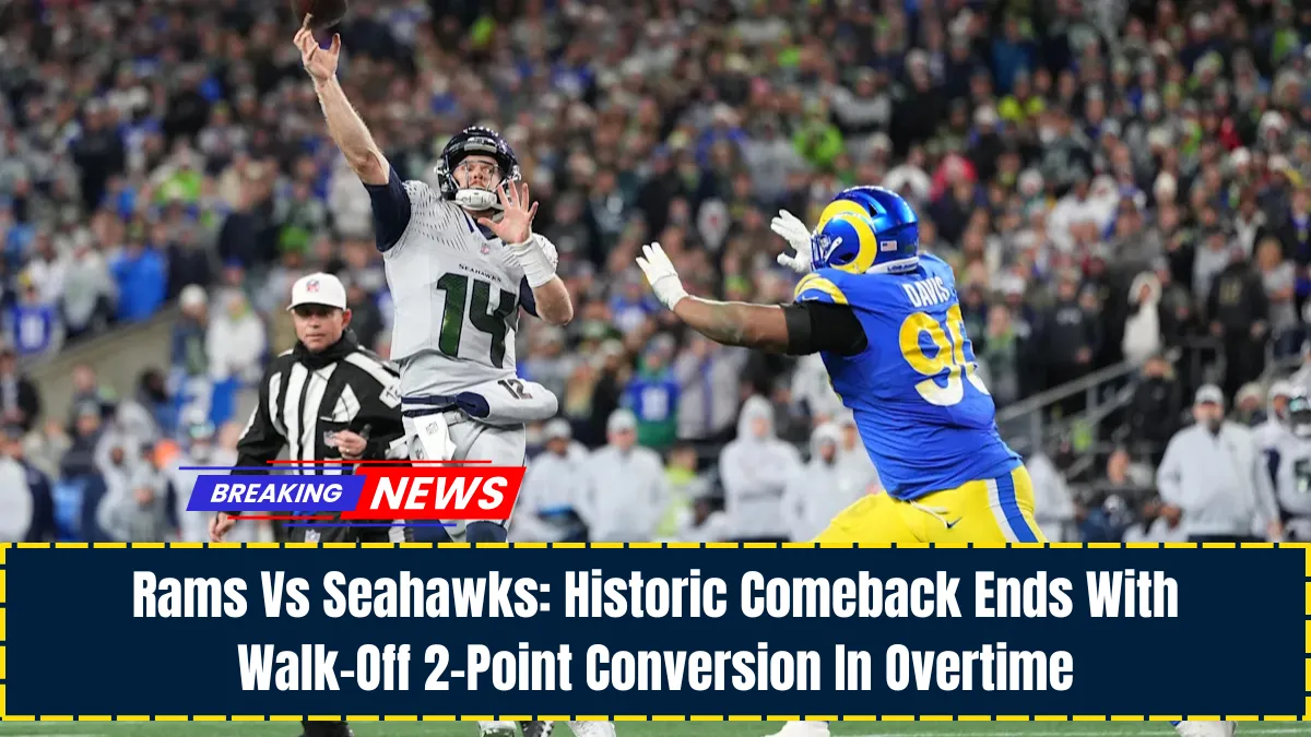 Rams Vs Seahawks: Historic Comeback Ends With Walk-Off 2-Point Conversion In Overtime