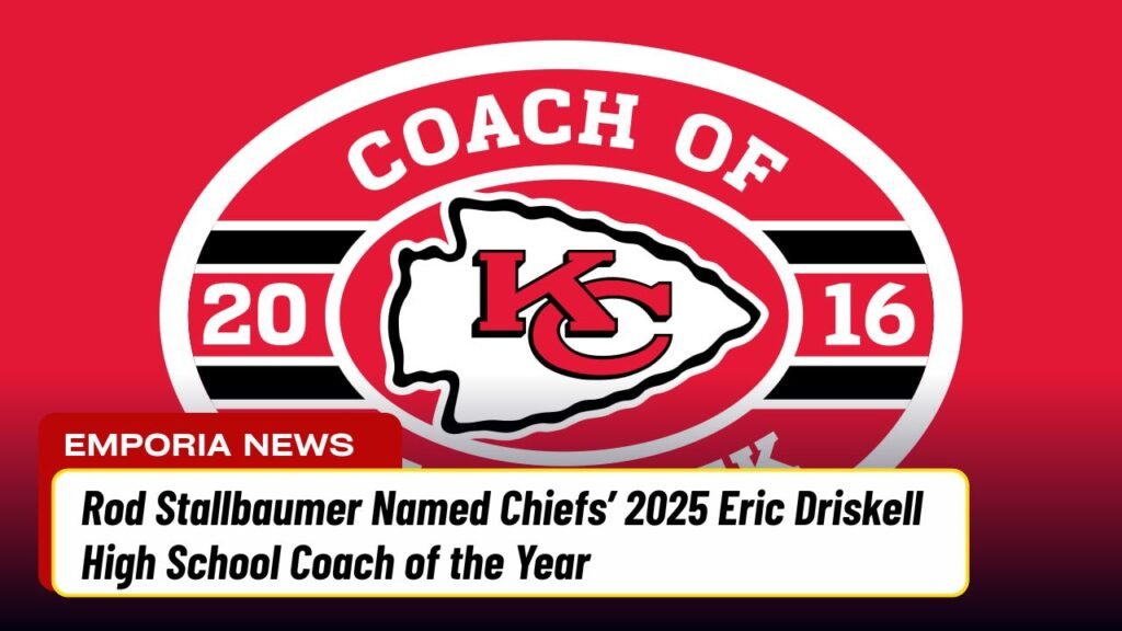 Rod Stallbaumer Named Chiefs’ 2025 Eric Driskell High School Coach of the Year