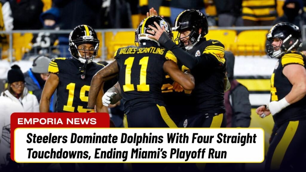 Steelers Dominate Dolphins With Four Straight Touchdowns, Ending Miami’s Playoff Run