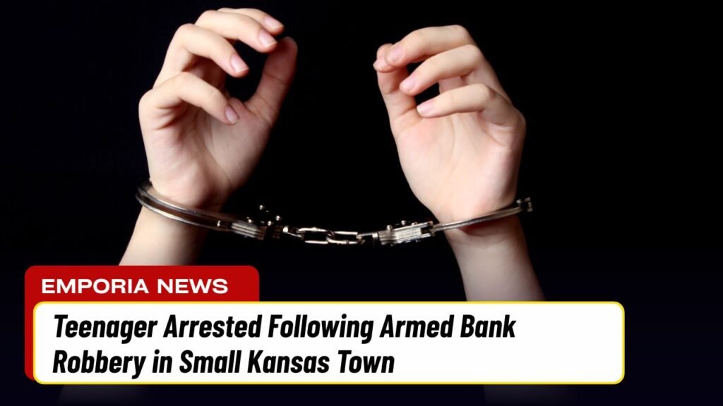 Teenager Arrested Following Armed Bank Robbery in Small Kansas Town