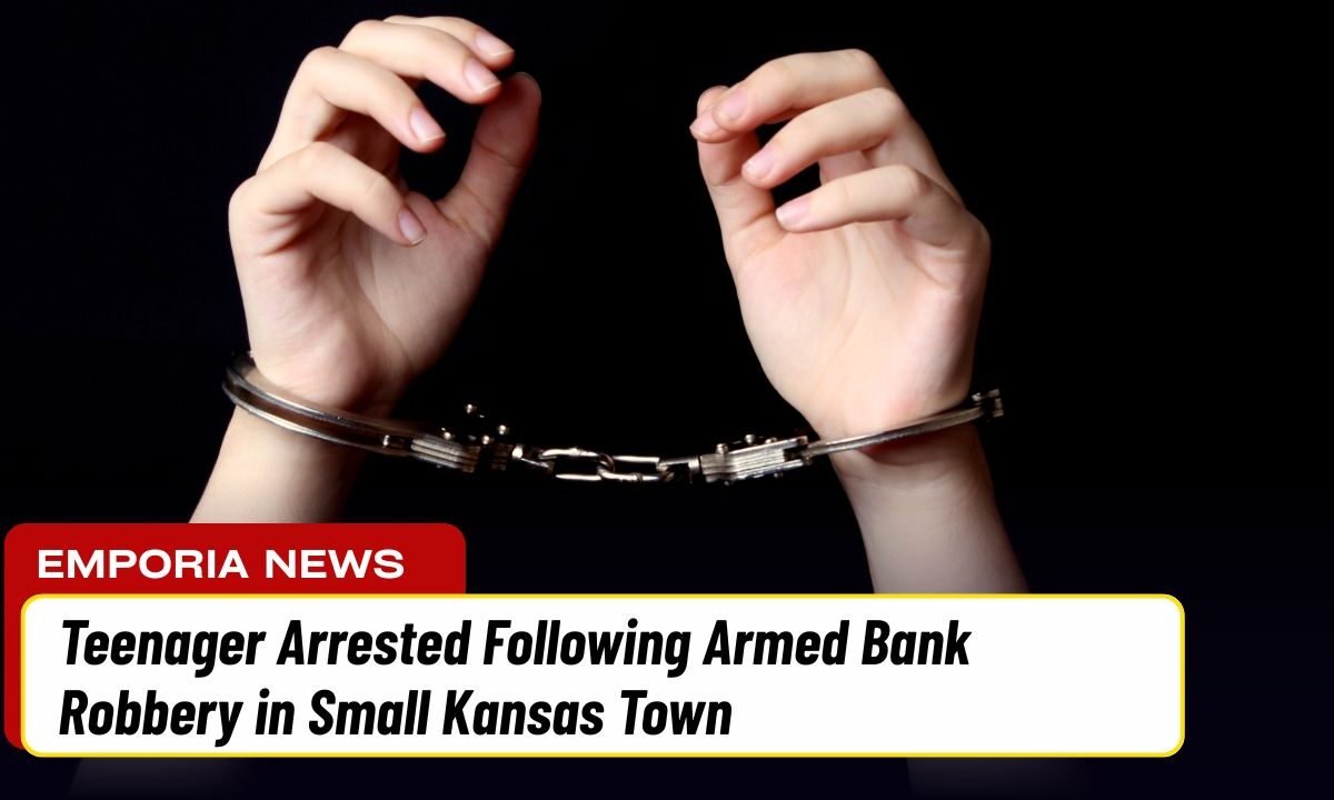 Teenager Arrested Following Armed Bank Robbery in Small Kansas Town