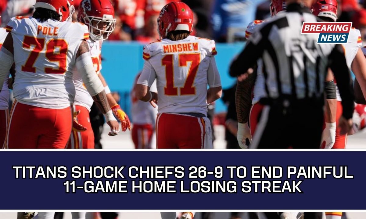 Titans Shock Chiefs 26-9 To End Painful 11-Game Home Losing Streak