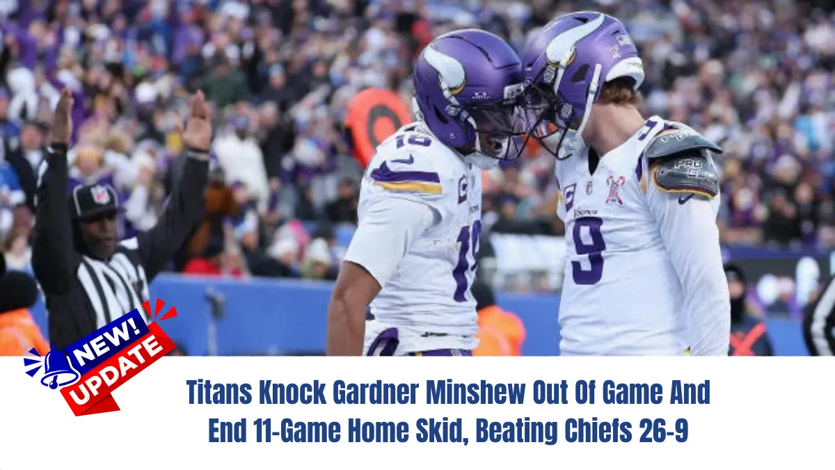 Titans Knock Gardner Minshew Out Of Game And End 11-Game Home Skid, Beating Chiefs 26-9