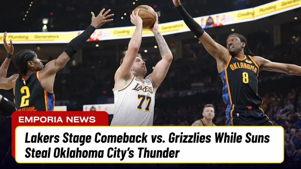 Lakers Stage Comeback vs. Grizzlies While Suns Steal Oklahoma City’s Thunder