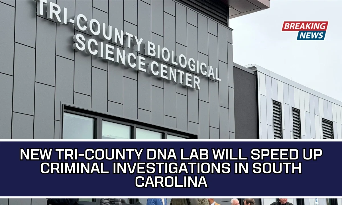New Tri-County DNA Lab Will Speed Up Criminal Investigations In South Carolina