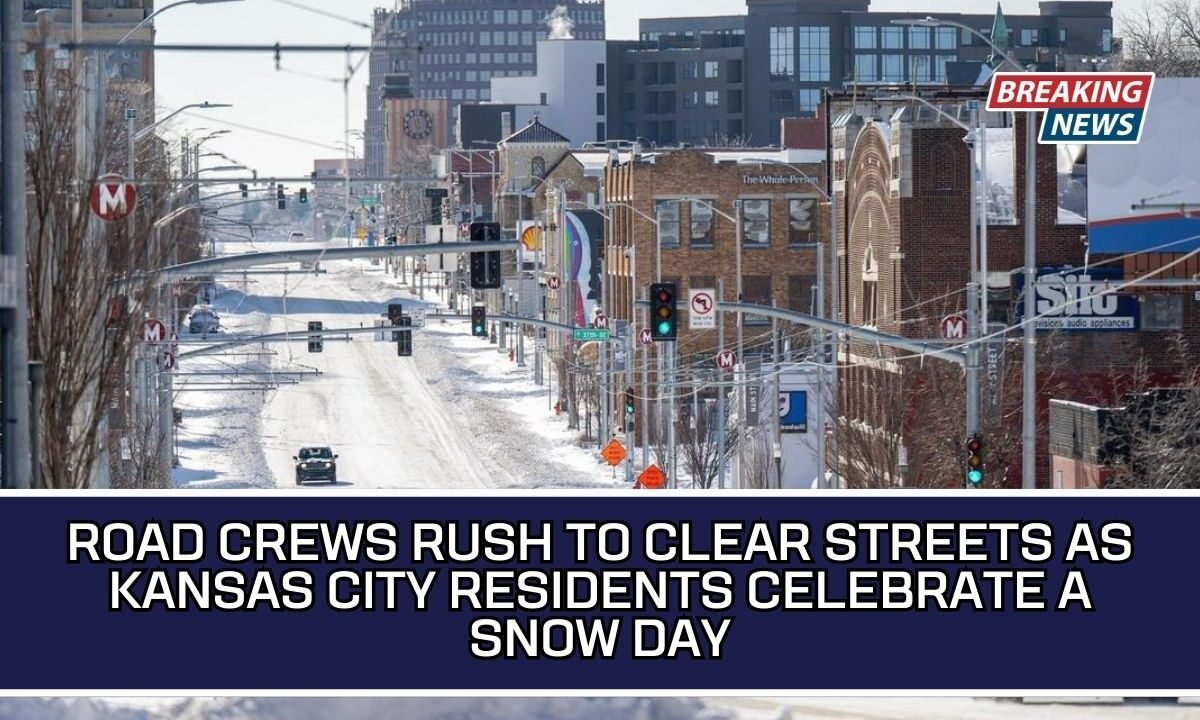 Road Crews Rush To Clear Streets As Kansas City Residents Celebrate A Snow Day