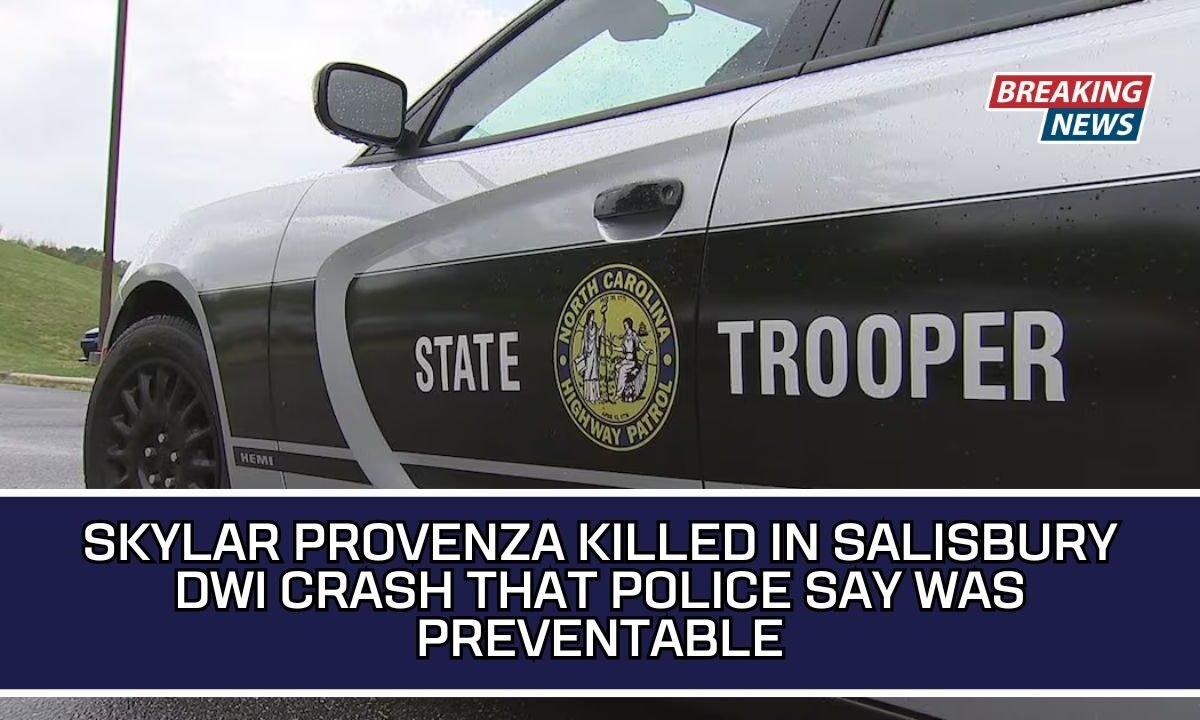 Skylar Provenza Killed In Salisbury DWI Crash That Police Say Was Preventable