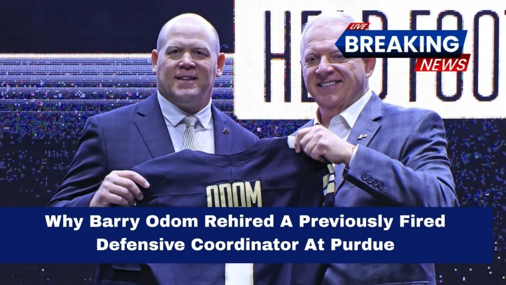 Why Barry Odom Rehired A Previously Fired Defensive Coordinator At Purdue