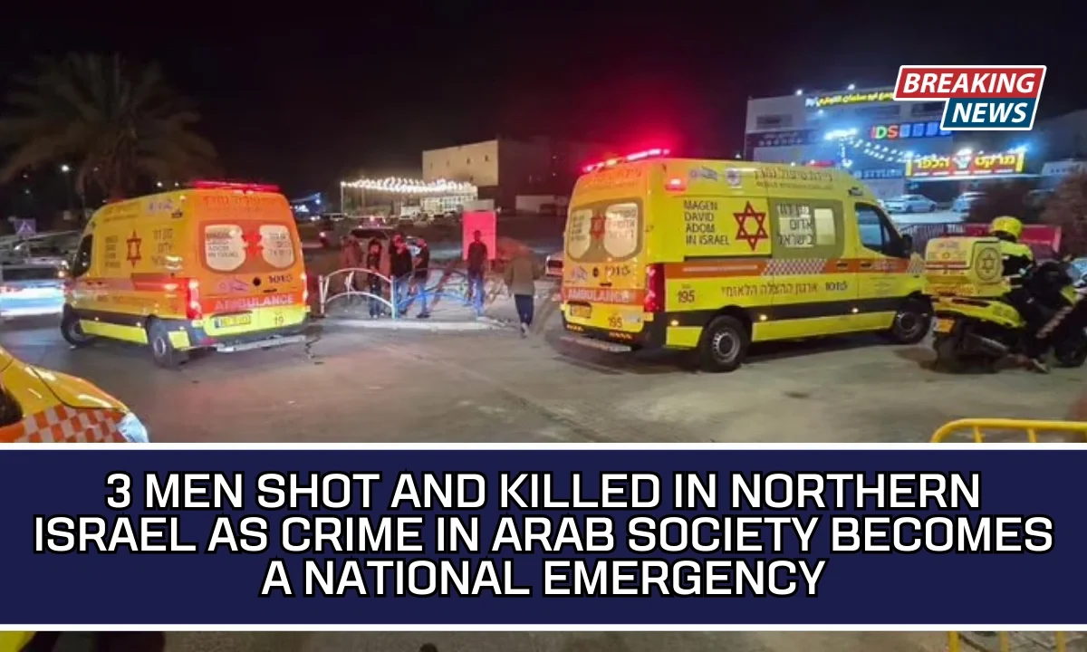 3 Men Shot And Killed In Northern Israel As Crime In Arab Society Becomes A National Emergency