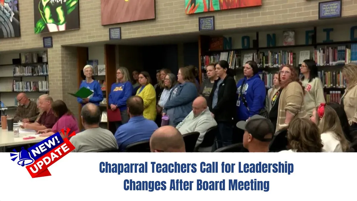 Chaparral Teachers Call for Leadership Changes After Board Meeting