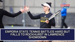 Emporia State Tennis Battles Hard But Falls To Rockhurst In Lawrence Showdown