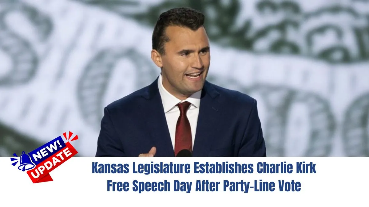 Kansas Legislature Establishes Charlie Kirk Free Speech Day After Party-Line Vote