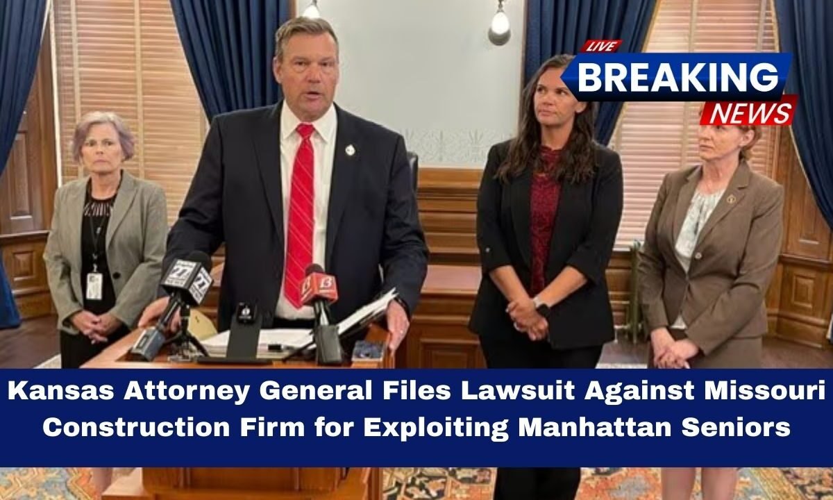 Kansas Attorney General Files Lawsuit Against Missouri Construction Firm for Exploiting Manhattan Seniors