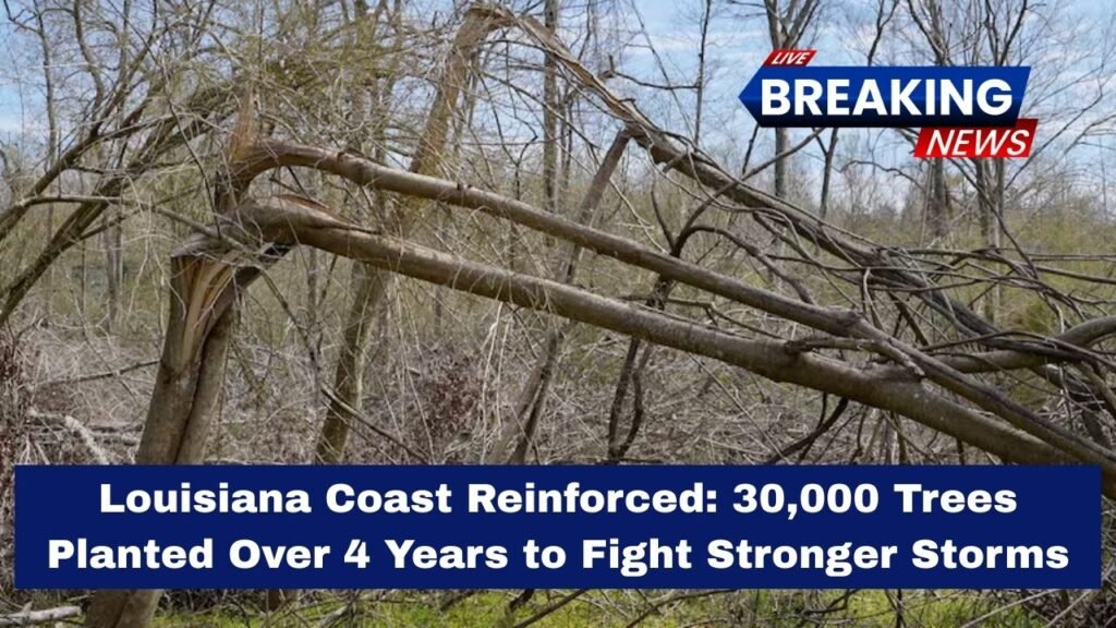 Louisiana Coast Reinforced: 30,000 Trees Planted Over 4 Years to Fight Stronger Storms