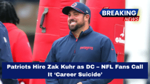 Patriots Hire Zak Kuhr as DC – NFL Fans Call It ‘Career Suicide’