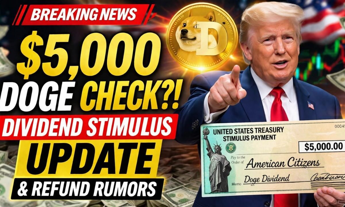 $5,000 DOGE Dividend Stimulus Check: Latest Update & Refund Rumors