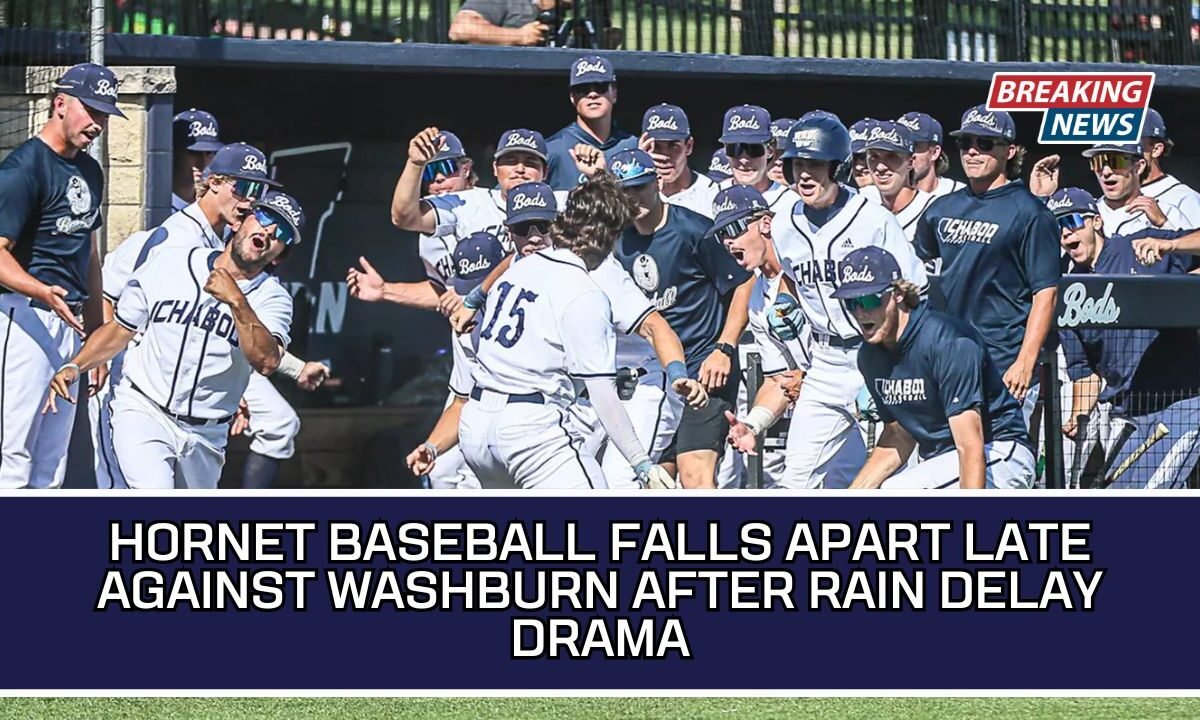 Hornet Baseball Falls Apart Late Against Washburn After Rain Delay Drama