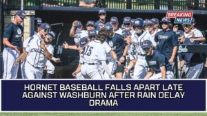 Hornet Baseball Falls Apart Late Against Washburn After Rain Delay Drama