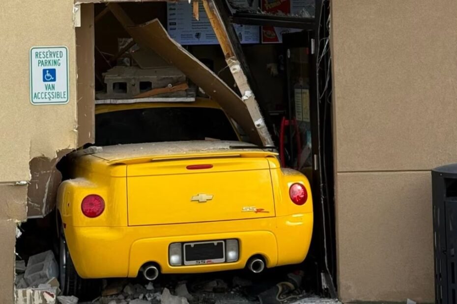 Car Crashes Through Dairy Queen, Causing Structural Damage