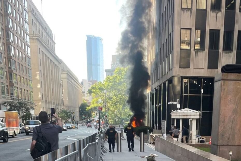 Officials Say ‘Anti-ICE’ Army Veteran Set Fire Outside Manhattan Federal Building